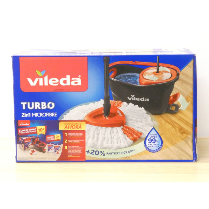 Cubo Fregona Turbo Recambio Adicional Y Palo