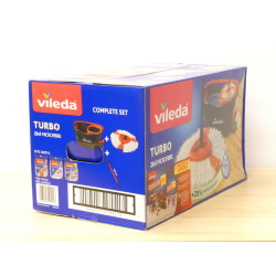 Cubo Fregona Turbo Recambio Adicional Y Palo