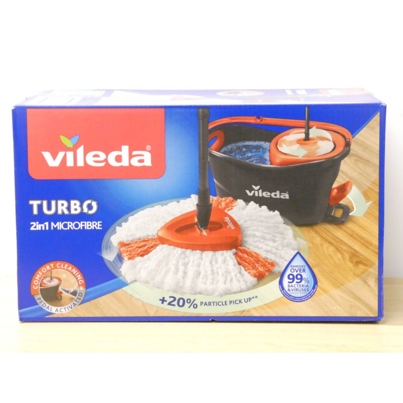 Cubo Fregona Turbo Recambio Adicional Y Palo