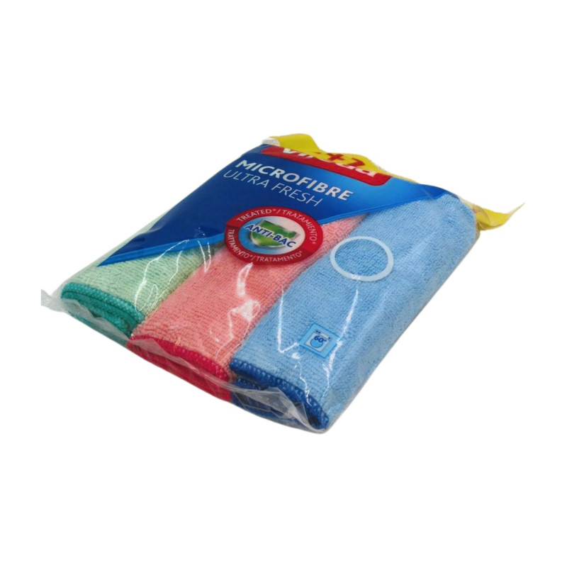Bayeta Microfibra Colors 2+1 U.Fresh