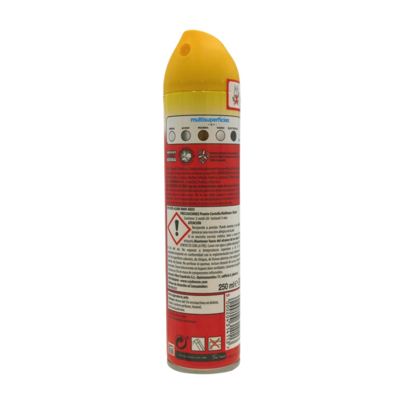 Limpiador Polvo Spray 250 ml Centellas