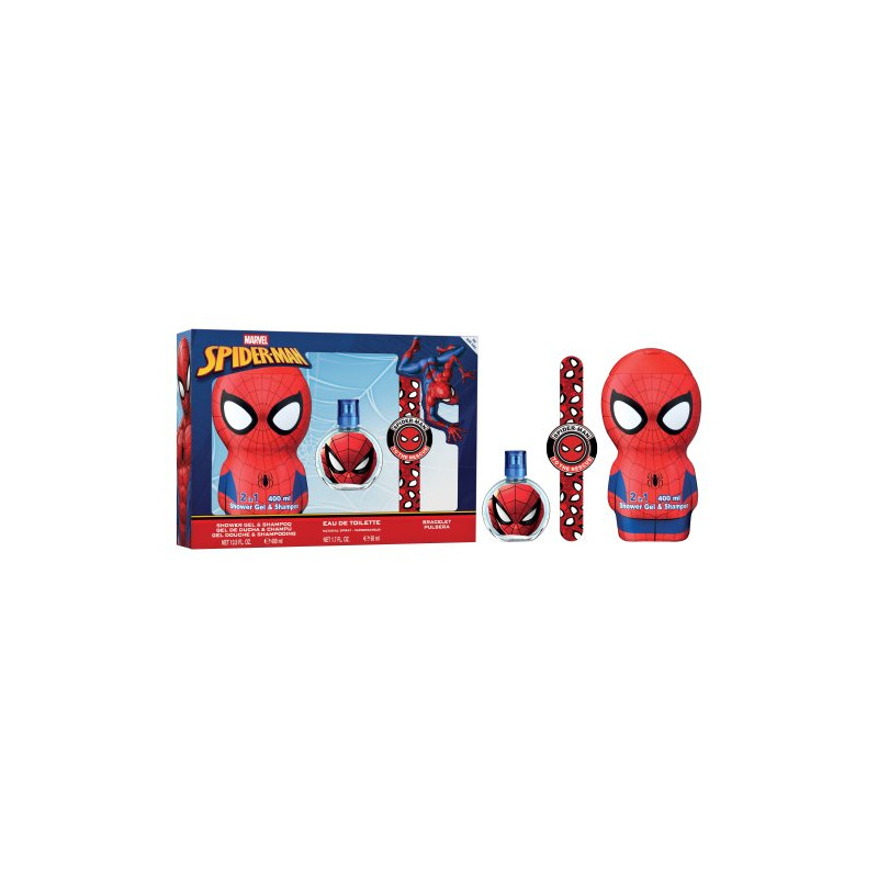 Estuche Infantil Spiderman (Colonia + Gel + Pulsera)
