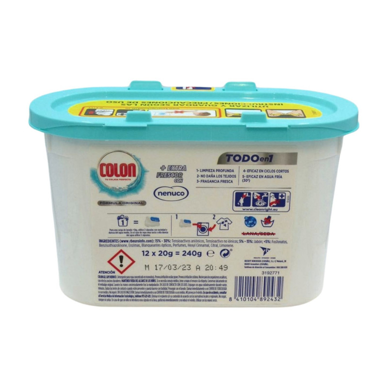 Detergente Power Gel 12 Dosis