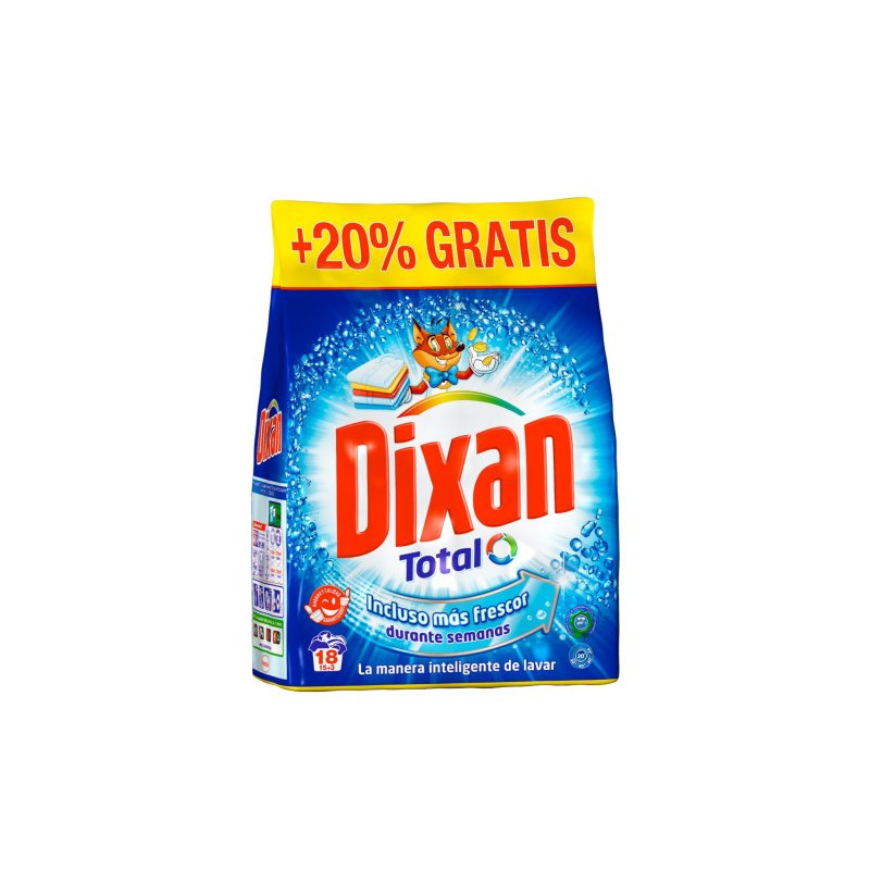 Dixan Total Detergente En Polvo 12 Lavados