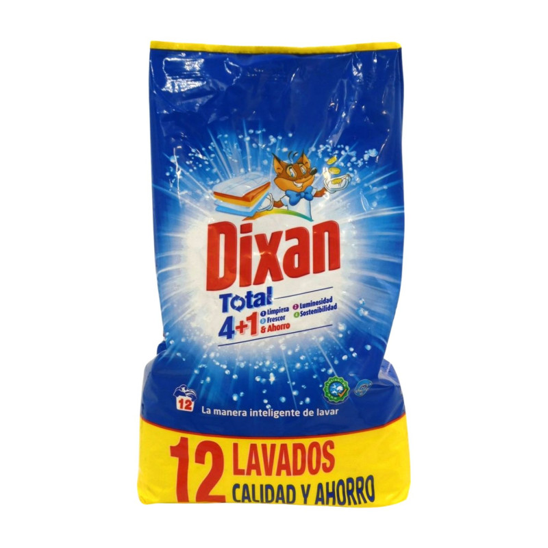 Dixan Total Detergente En Polvo 12 Lavados