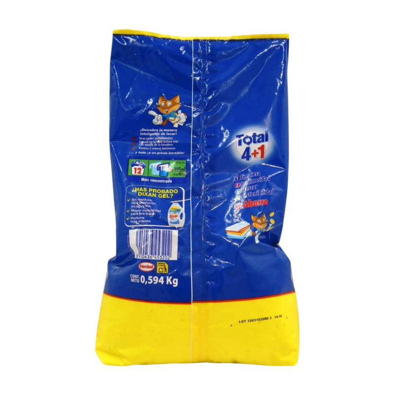 Dixan Total Detergente En Polvo 12 Lavados