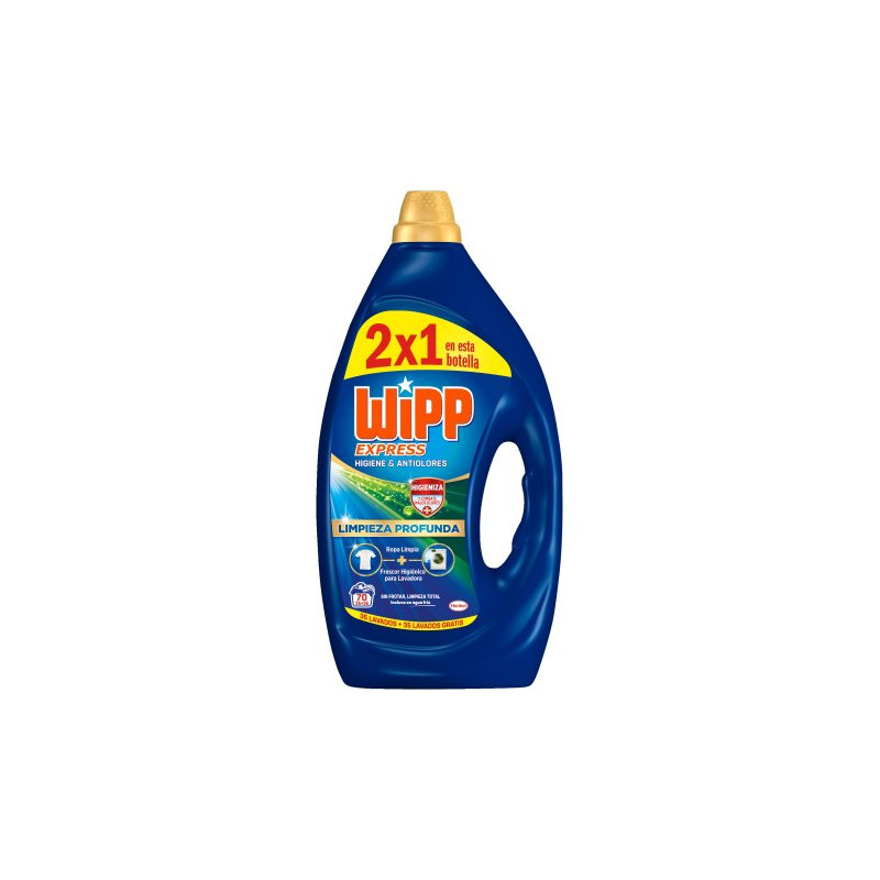 Wipp Express Detergente Express Liquido Gel (35+35 Dosis) 