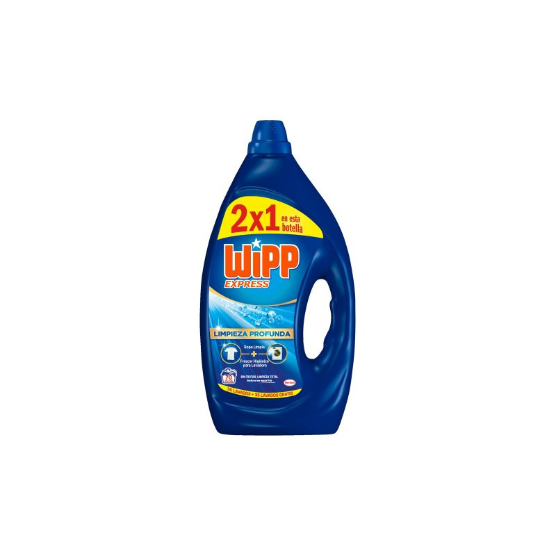 Wipp Express Detergente Express Gel (35+35 Dosis)  Wipp Express Detergente Express Gel (35+35 Dosis)