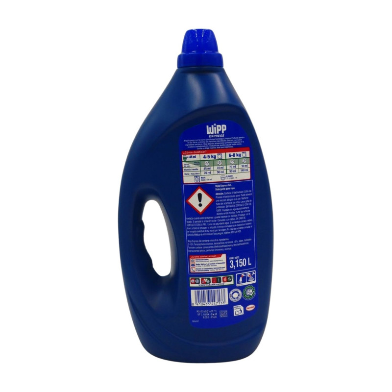 Wipp Express Detergente Express Gel (35+35 Dosis)  Wipp Express Detergente Express Gel (35+35 Dosis)