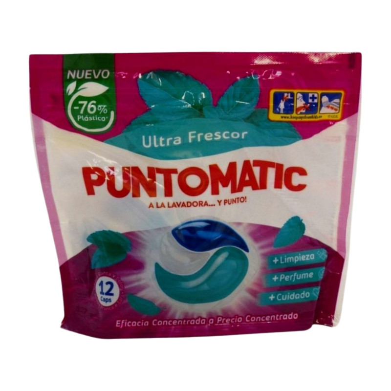Puntomatic Detergente Caps 3en1 (12+4) Frescor Puntomatic Detergente Caps 3en1 (12+4) Frescor