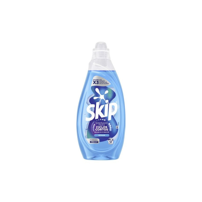 Skip Detergente Liquido Ciclos Cortos Antiolor (37 Dosis)