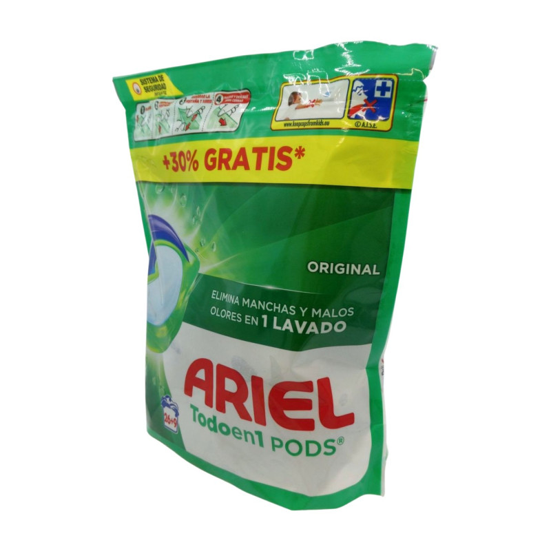 Ariel 3en1 Pods Detergente en Capsulas (26+9 Dosis)