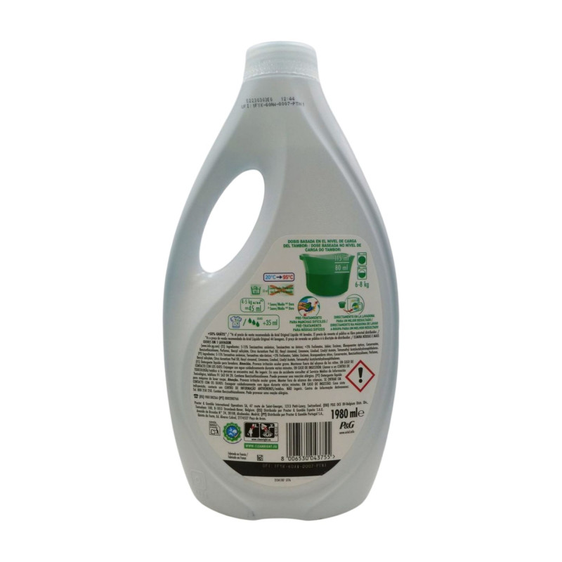 Ariel Detergente Liquido Regular (28+16 Dosis)  Ariel Detergente Liquido Regular (28+16 Dosis)