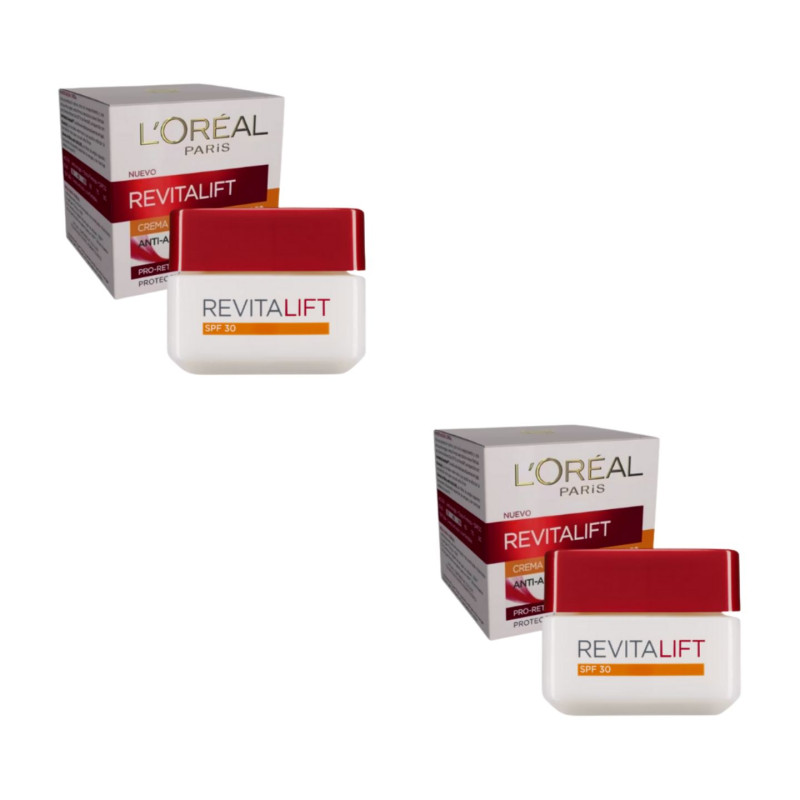 L'Oreal Revitalift Crema Hidratante Tarro 50 ml Spf30 (2 Ud.)