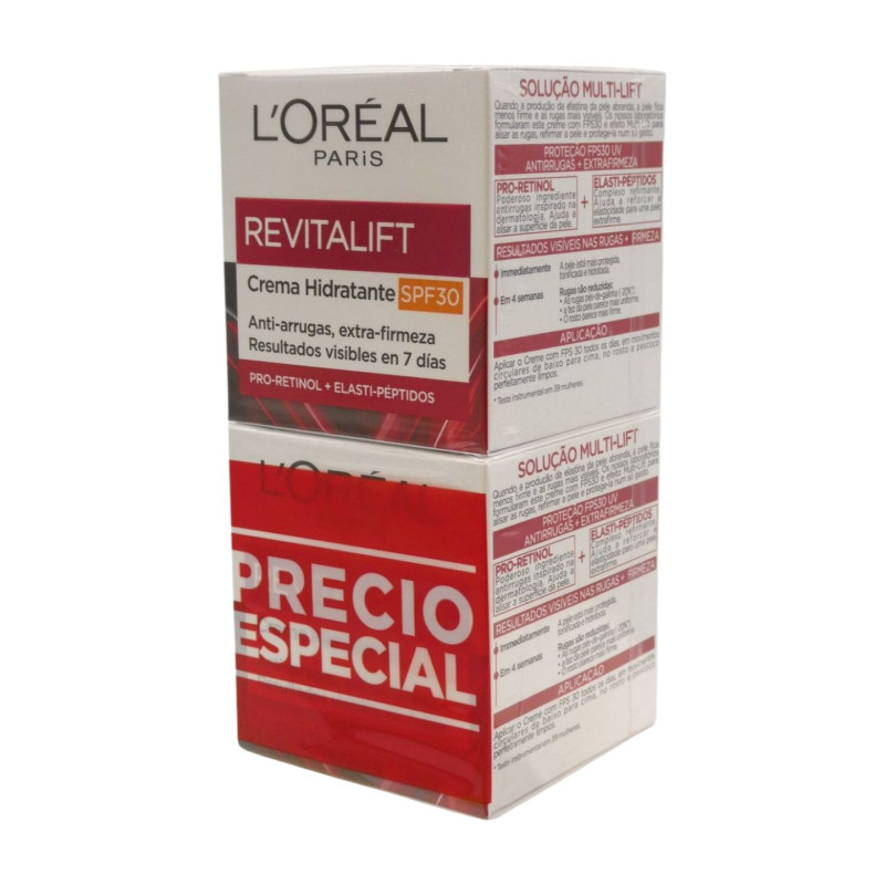 L'Oreal Revitalift Crema Hidratante Tarro 50 ml Spf30 (2 Ud.)