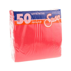 Suao Servilletas Rojas (50 Unidades)