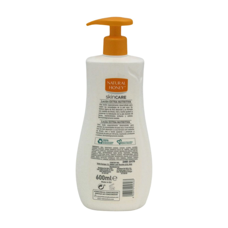 Natural Honey Locion 600 ml Dosificador