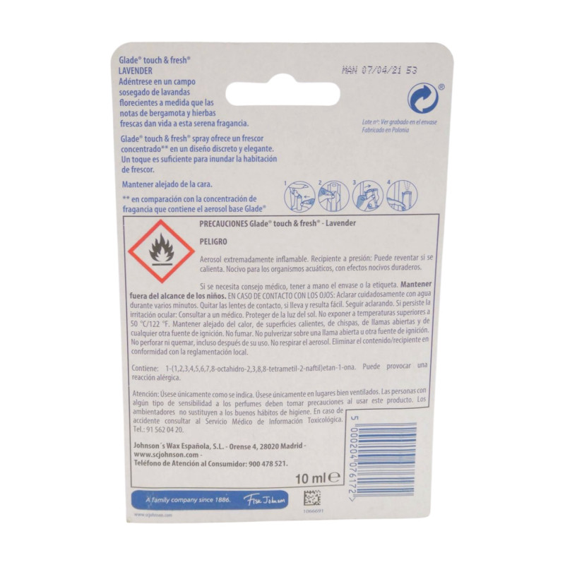 Glade Un Toque Aparato Lavanda
