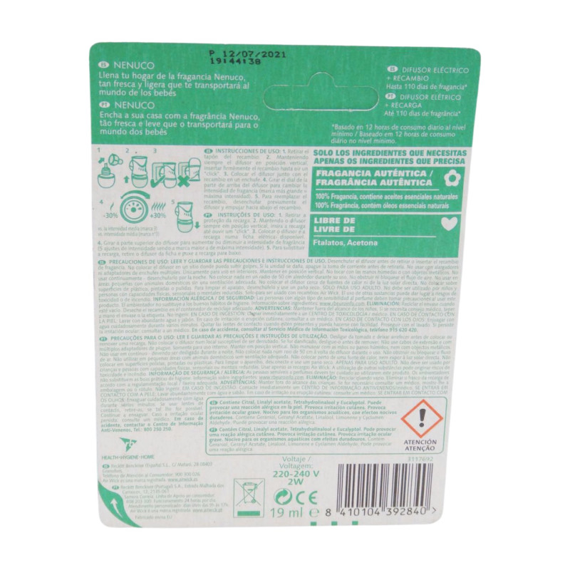 Air Wick Ambientador Eléctrico (Apar + Recambio)