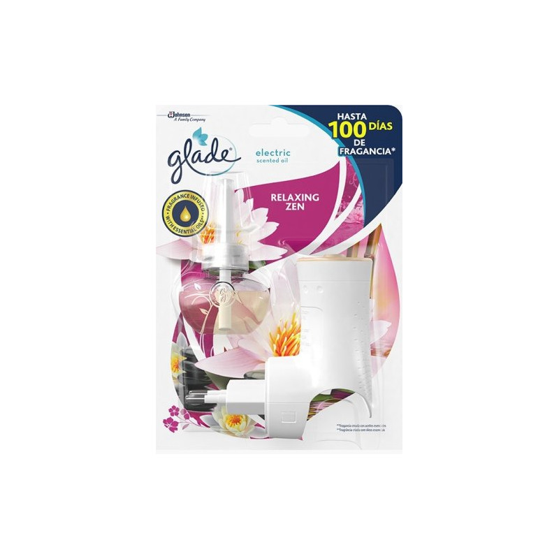 Glade Elect. Aceites Aparato Relax Zen 20 ml