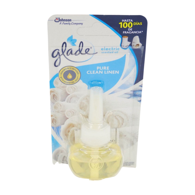 Glade Elect. Aceites Rec. Pure Clean 100 dias