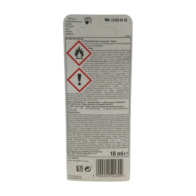 Glade Sense&Spray Recambio Muguet 18 ml