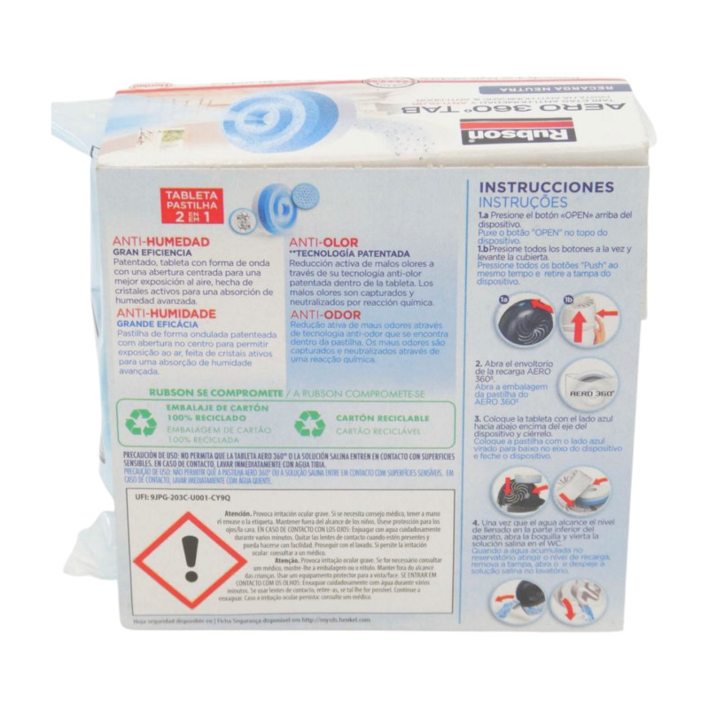 Rubson Deshumidificador Aero 360º Recambio