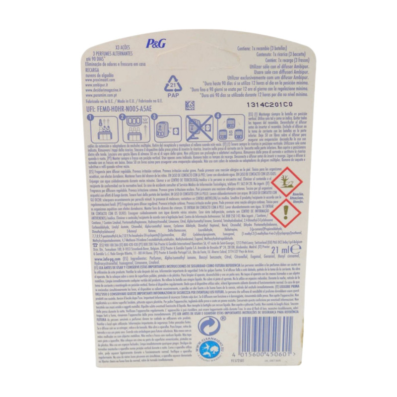 Ambipur Recambio Ambientador 3Volution 3 Ud