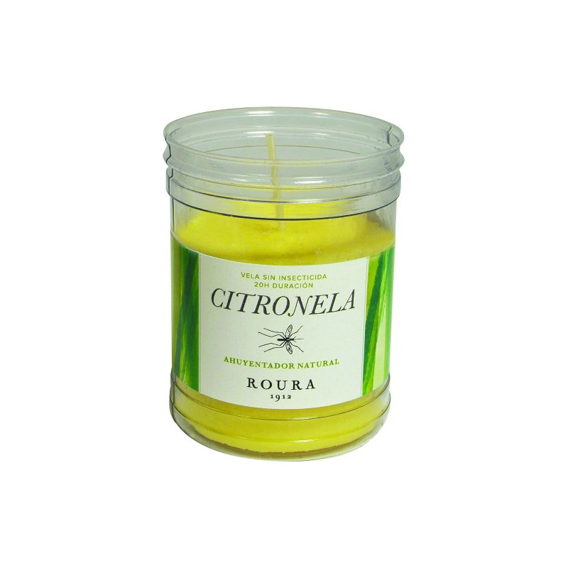 Roure Vela Mosquitos Vaso PVC 30 Horas