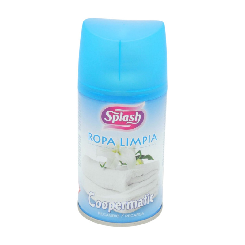 Splash Ambientador Coopermatic Recambio Ropa Limpia