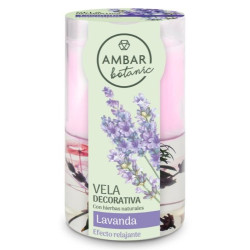 Ambar Vela Lavanda 130 Gr Decorativa
