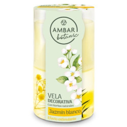 Ambar Vela Jazmin Blanco 130 Gr Decorativa