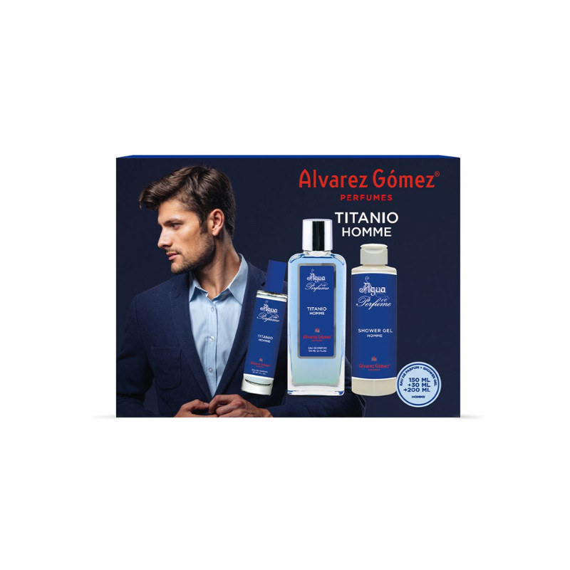 Alvarez Gomez  Estuche Titanio Homme (Colonia+Mini+Gel) 