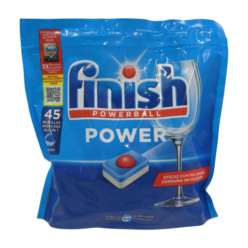 Finish Lavavajillas Máquina Pastillas TodoEn1 (45 Ud)