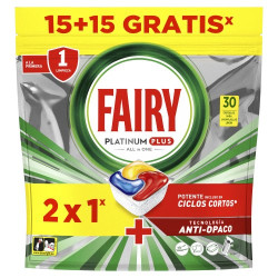 Fairy Lavavajillas Platinum Plus (15+15 D) Limon