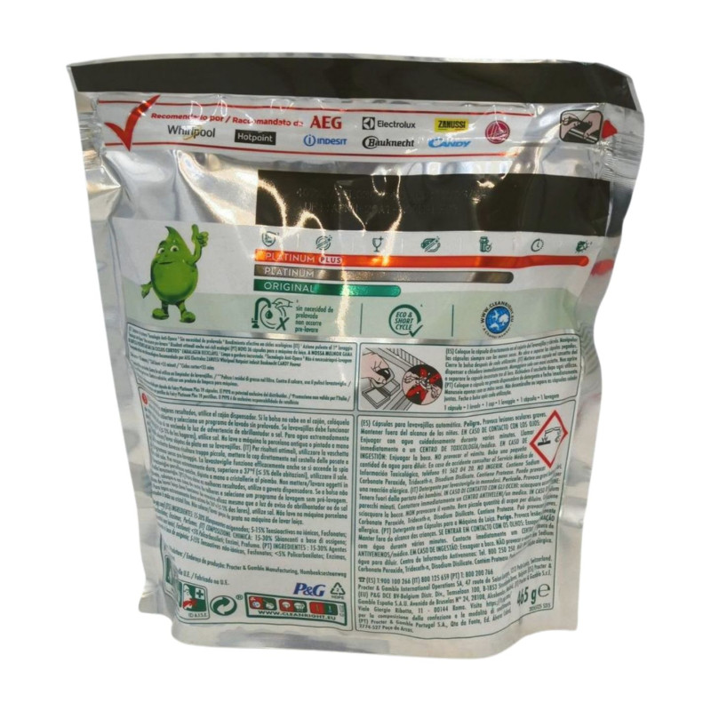 Fairy Lavavajillas Platinum Plus (15+15 D) Limon