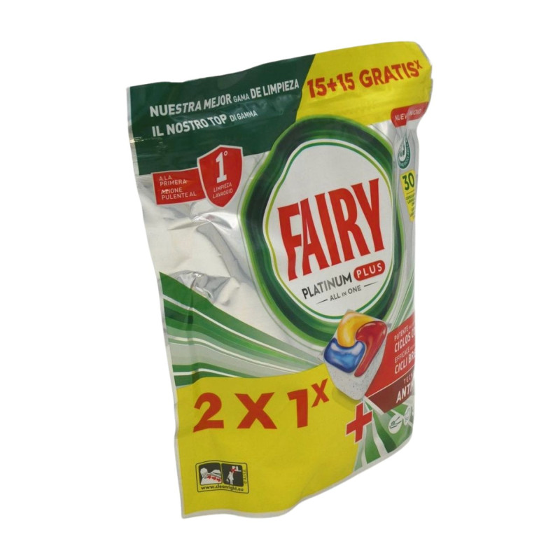 Fairy Lavavajillas Platinum Plus (15+15 D) Limon
