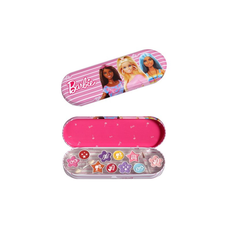 Barbie Estuche Maquillaje Metalico