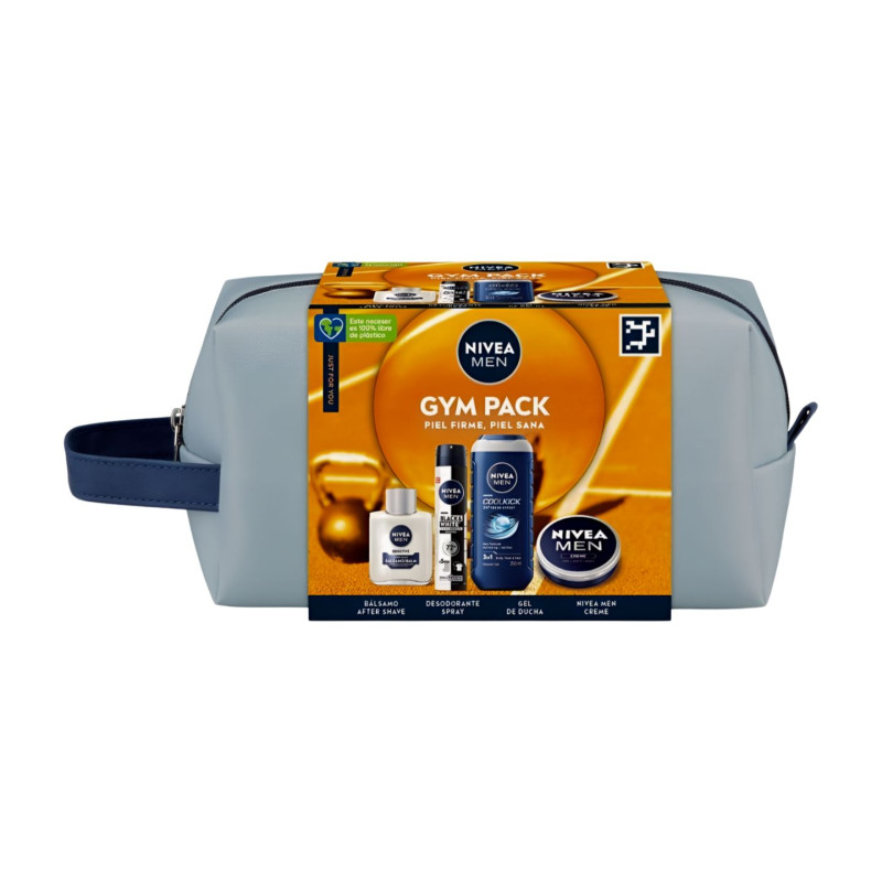 Nivea Neceser Gym Men (Balsamo+Desodorante+Crema+Gel)
