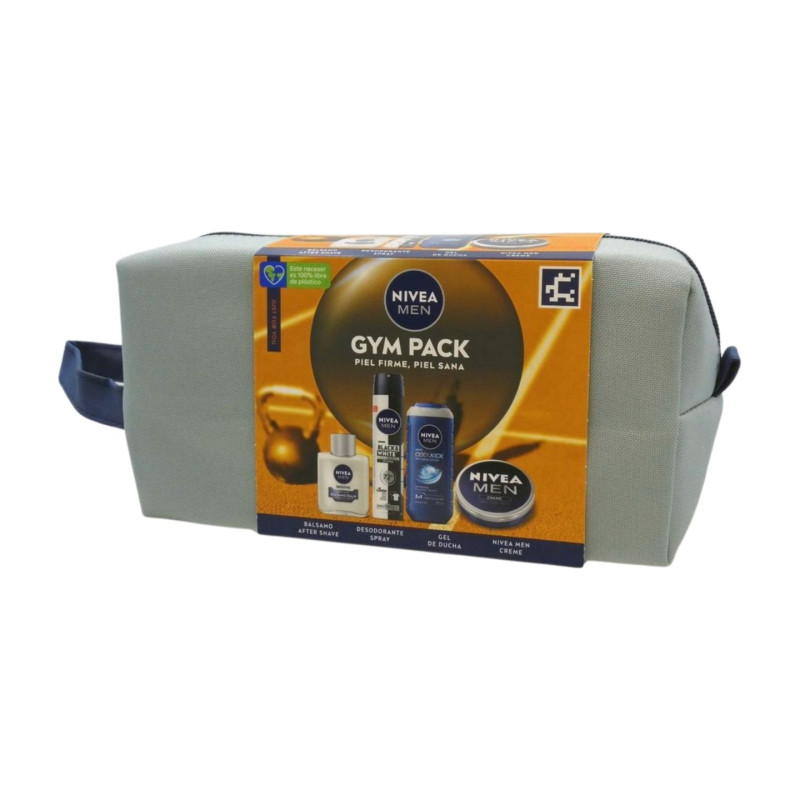 Nivea Neceser Gym Men (Balsamo+Desodorante+Crema+Gel)