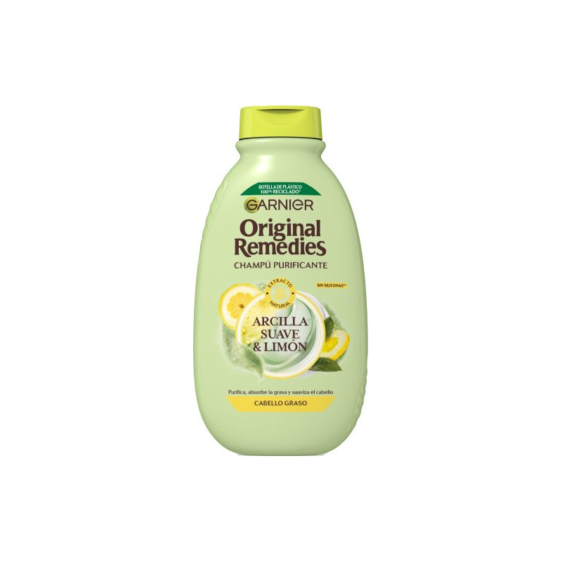 Garnier Original Remedies Champu 400 ml Cabello Graso