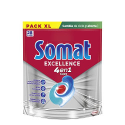 Somat Lavavajillas Maquina Caps 4en1 (28 Dosis) Excellence