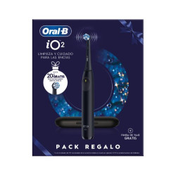 Oral-B Cepillo Dental IO2 Negro + Funda + 2 Recambios