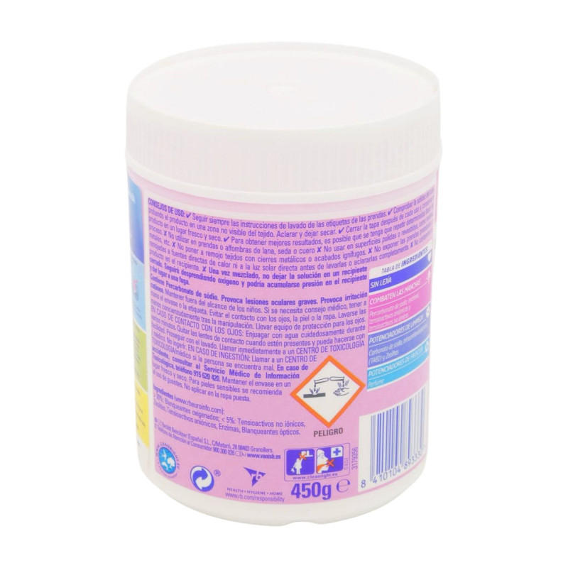 Vanish Quitamanchas Oxi Crystal White Polvo 450 Gr
