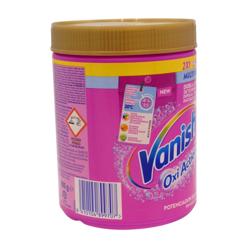 Vanish Quitamanchas Advance Pink Polvo 400+400 Gramos