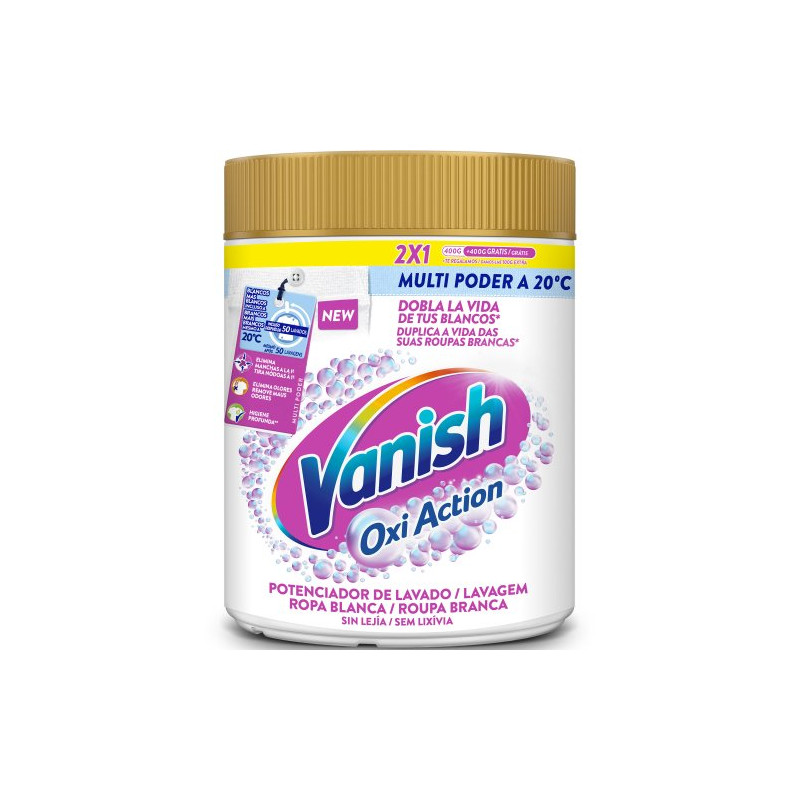 Vanish Quitamanchas Advance White Polvo 400+400 Gramos