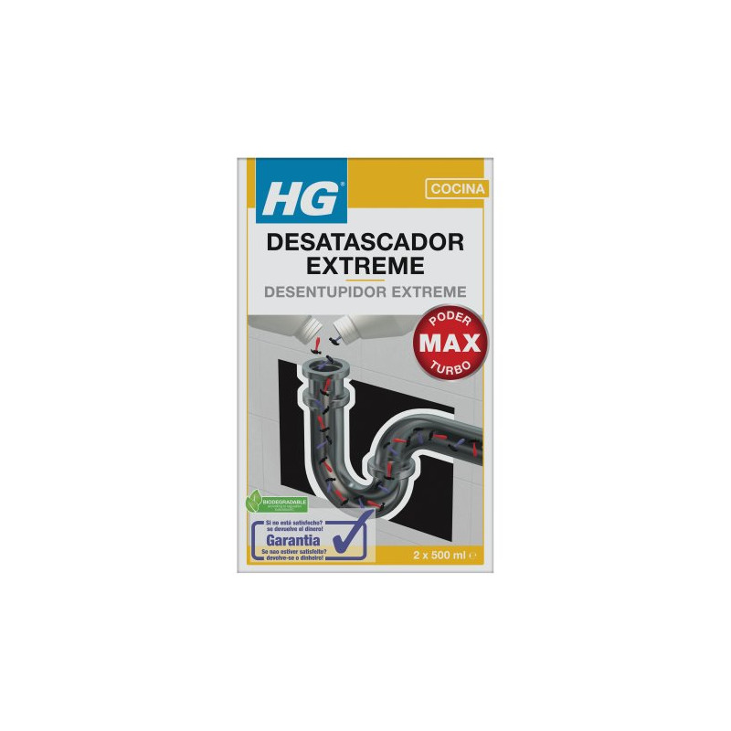 HG Desatascador Extreme (2 x 500 ml) Bicomponente