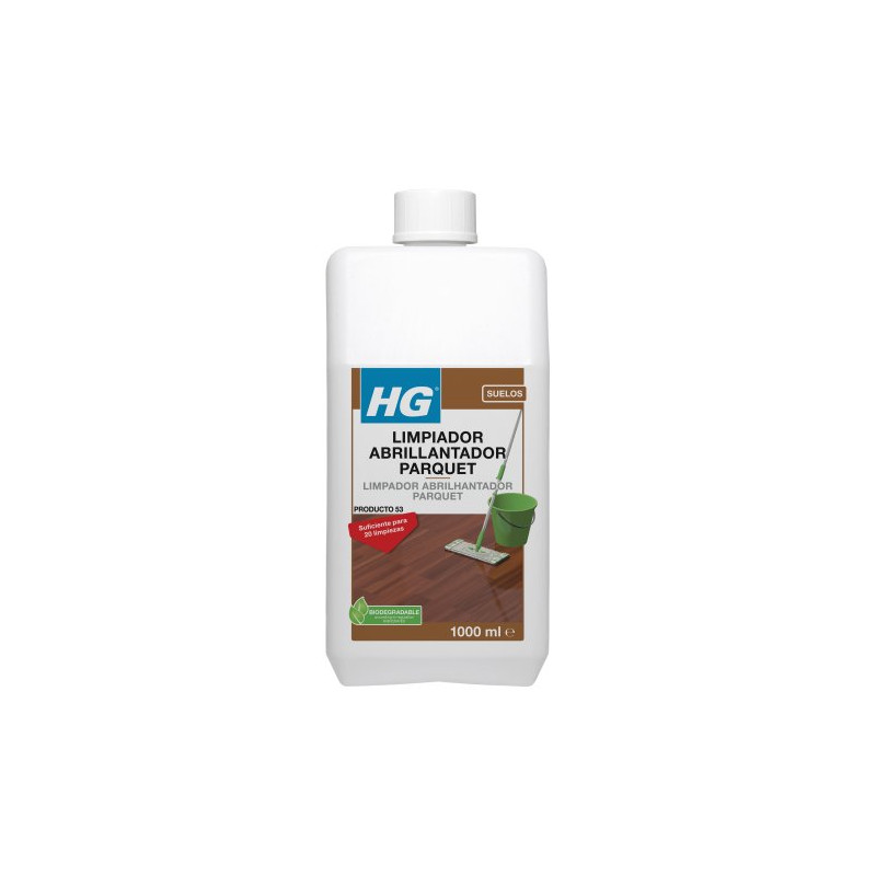 HG Limpiador Abrillantador Parquet 1000 ml