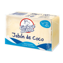 Elefante Blanco Jabón de Coco Neutro 225 Gramos Pastilla