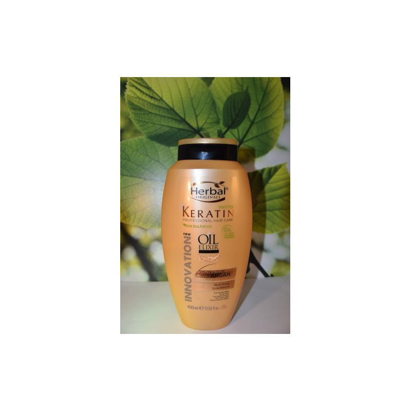 Herbal Champú Keratin 400 ml Oil Elixir 